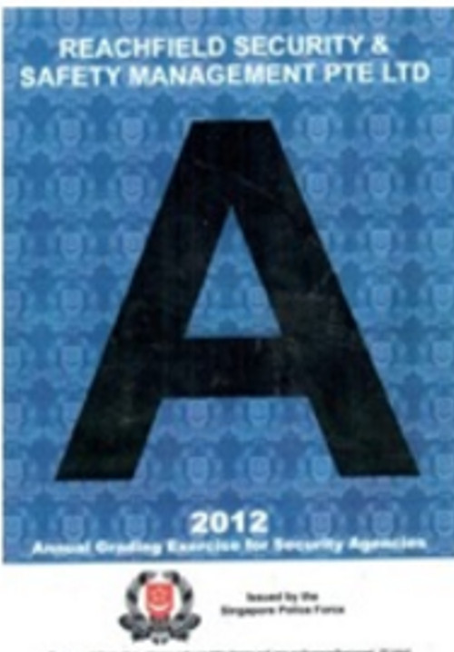 2012 Grade 'A' Certificate